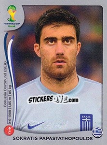 Figurina Sokratis Papastathopoulos - FIFA World Cup Brazil 2014. Platinum edition - Panini