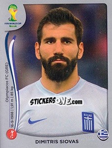 Sticker Dimitris Siovas - FIFA World Cup Brazil 2014. Platinum edition - Panini
