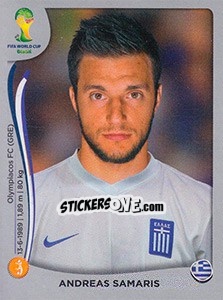 Cromo Andreas Samaris - FIFA World Cup Brazil 2014. Platinum edition - Panini