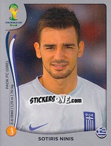 Cromo Sotiris Ninis - FIFA World Cup Brazil 2014. Platinum edition - Panini