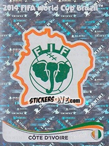 Sticker Badge - FIFA World Cup Brazil 2014. Platinum edition n. 222 - Panini