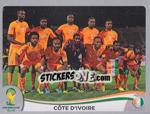 Sticker Team - FIFA World Cup Brazil 2014. Platinum edition n. 223 - Panini