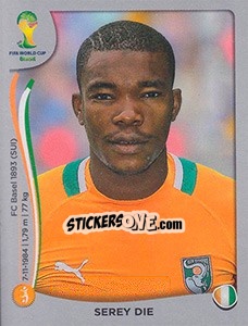 Sticker Serey Die - FIFA World Cup Brazil 2014. Platinum edition - Panini