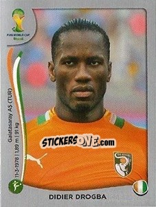 Cromo Didier Drogba - FIFA World Cup Brazil 2014. Platinum edition - Panini