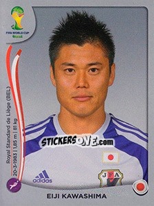 Sticker Eiji Kawashima - FIFA World Cup Brazil 2014. Platinum edition n. 243 - Panini