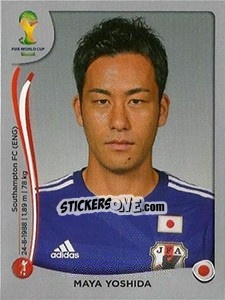 Sticker Maya Yoshida - FIFA World Cup Brazil 2014. Platinum edition n. 244 - Panini