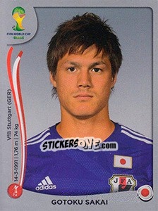 Sticker Gotoku Sakai - FIFA World Cup Brazil 2014. Platinum edition n. 248 - Panini