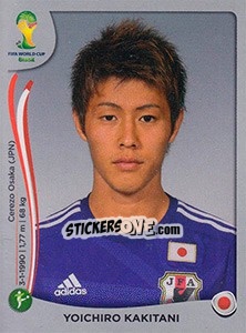 Figurina Yoichiro Kakitani - FIFA World Cup Brazil 2014. Platinum edition - Panini