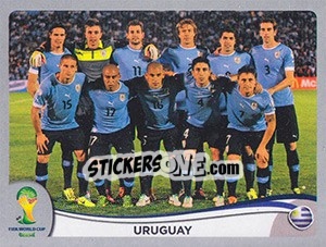 Sticker Team - FIFA World Cup Brazil 2014. Platinum edition n. 261 - Panini
