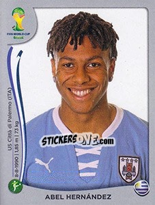 Sticker Abel Hernandez - FIFA World Cup Brazil 2014. Platinum edition n. 275 - Panini