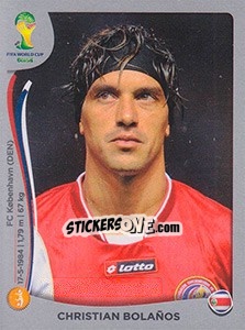 Sticker Christian Bolanos - FIFA World Cup Brazil 2014. Platinum edition n. 289 - Panini
