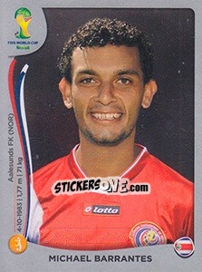 Sticker Michael Barrantes - FIFA World Cup Brazil 2014. Platinum edition n. 292 - Panini
