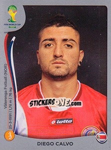 Sticker Diego Calvo - FIFA World Cup Brazil 2014. Platinum edition n. 294 - Panini