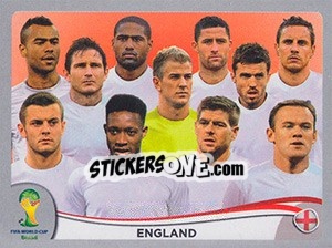 Sticker Team - FIFA World Cup Brazil 2014. Platinum edition n. 299 - Panini