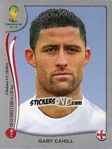 Sticker Gary Cahill - FIFA World Cup Brazil 2014. Platinum edition n. 303 - Panini