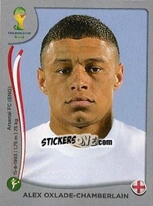 Figurina Alex Oxlade-Chamberlain - FIFA World Cup Brazil 2014. Platinum edition - Panini