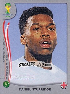 Sticker Daniel Sturridge - FIFA World Cup Brazil 2014. Platinum edition n. 315 - Panini