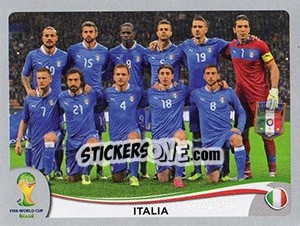 Sticker Team - FIFA World Cup Brazil 2014. Platinum edition n. 318 - Panini