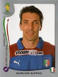 Sticker Gianluigi Buffon - FIFA World Cup Brazil 2014. Platinum edition n. 319 - Panini
