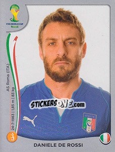 Cromo Daniele De Rossi - FIFA World Cup Brazil 2014. Platinum edition - Panini