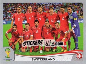 Sticker Team - FIFA World Cup Brazil 2014. Platinum edition - Panini