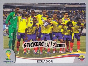 Sticker Team - FIFA World Cup Brazil 2014. Platinum edition n. 356 - Panini
