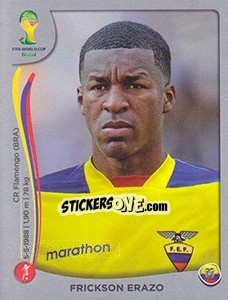 Cromo Frickson Erazo - FIFA World Cup Brazil 2014. Platinum edition - Panini