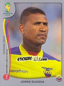 Cromo Jorge Guagua - FIFA World Cup Brazil 2014. Platinum edition n. 360 - Panini