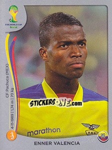 Sticker Enner Valencia - FIFA World Cup Brazil 2014. Platinum edition n. 364 - Panini