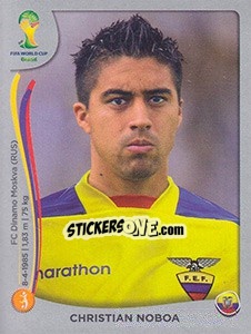 Sticker Christian Noboa - FIFA World Cup Brazil 2014. Platinum edition - Panini