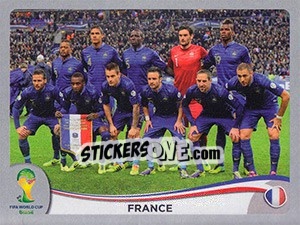 Sticker Team - FIFA World Cup Brazil 2014. Platinum edition n. 375 - Panini