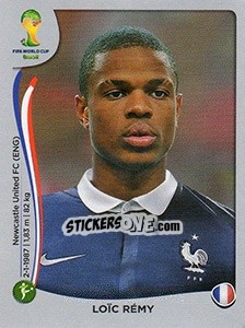 Figurina Loïc Rémy - FIFA World Cup Brazil 2014. Platinum edition - Panini