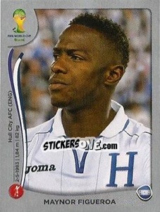 Sticker Maynor Figueroa - FIFA World Cup Brazil 2014. Platinum edition - Panini