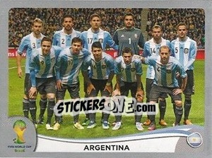 Sticker Team - FIFA World Cup Brazil 2014. Platinum edition n. 413 - Panini