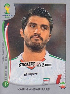 Sticker Karim Ansarifard - FIFA World Cup Brazil 2014. Platinum edition - Panini