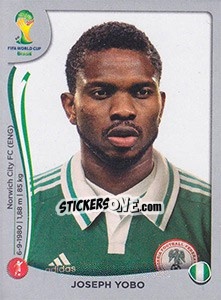 Figurina Joseph Yobo - FIFA World Cup Brazil 2014. Platinum edition - Panini