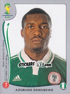 Cromo Azubuike Egwuekwe - FIFA World Cup Brazil 2014. Platinum edition - Panini