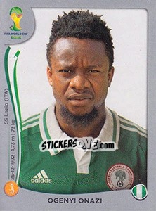 Sticker Ogenyi Onazi - FIFA World Cup Brazil 2014. Platinum edition n. 480 - Panini