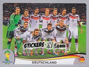 Sticker Team - FIFA World Cup Brazil 2014. Platinum edition n. 489 - Panini