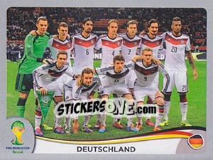 Sticker Team - FIFA World Cup Brazil 2014. Platinum edition - Panini