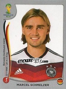 Sticker Marcel Schmelzer - FIFA World Cup Brazil 2014. Platinum edition - Panini