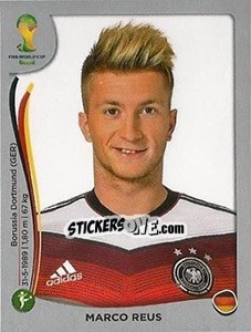 Sticker Marco Reus - FIFA World Cup Brazil 2014. Platinum edition n. 502 - Panini