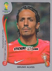 Sticker Bruno Alves - FIFA World Cup Brazil 2014. Platinum edition - Panini