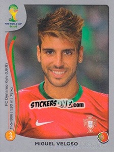 Figurina Miguel Veloso - FIFA World Cup Brazil 2014. Platinum edition - Panini