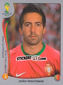 Sticker João Moutinho - FIFA World Cup Brazil 2014. Platinum edition n. 518 - Panini