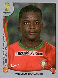 Sticker William Carvalho - FIFA World Cup Brazil 2014. Platinum edition n. 520 - Panini