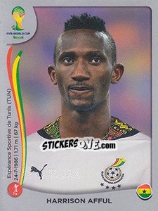 Sticker Harrison Afful - FIFA World Cup Brazil 2014. Platinum edition n. 532 - Panini