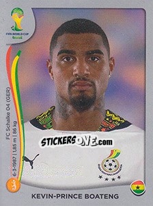 Sticker Kevin-Prince Boateng - FIFA World Cup Brazil 2014. Platinum edition - Panini