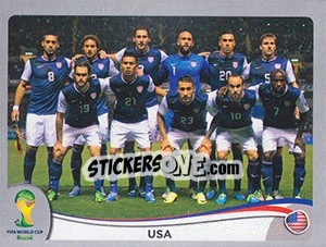 Sticker Team - FIFA World Cup Brazil 2014. Platinum edition n. 546 - Panini