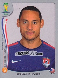 Cromo Jermaine Jones - FIFA World Cup Brazil 2014. Platinum edition - Panini